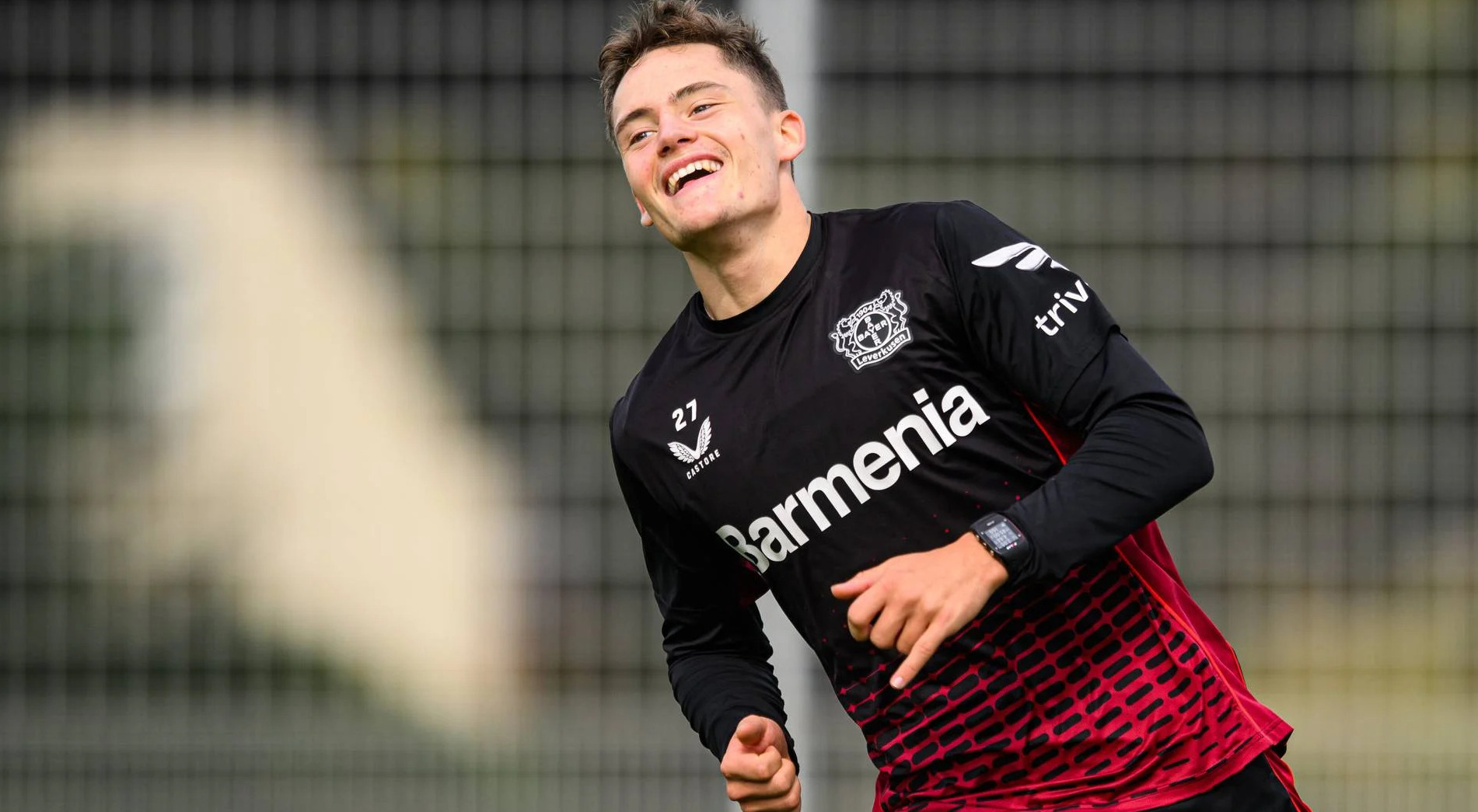 Florian Wirtz berhasil cetak gol atas Feyenoord di Stadion The De Kuip Stadium, Rotterdam.