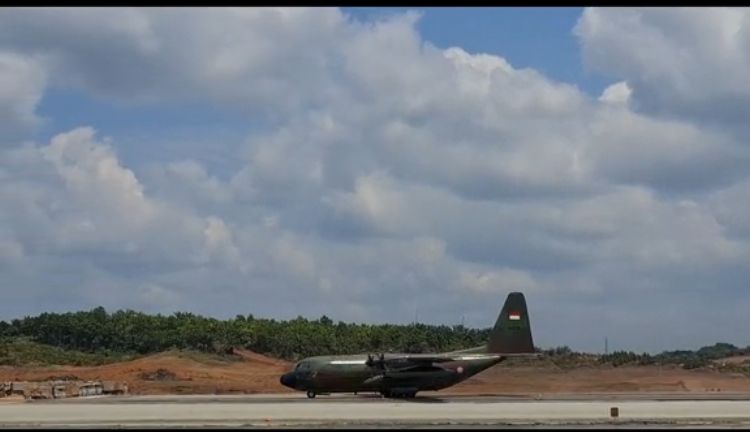 GESER BANDARA SEPINGGAN :&nbsp;Uji coba kembali dilakukan di bandara Nusantara.