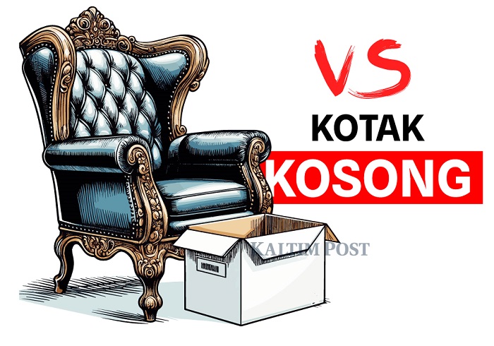 Ilustrasi kotak kosong. Kampanye yang mengajak untuk tidak memilih atau golput dilarang karena itu bertentangan dengan undang-undang.