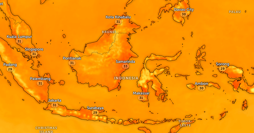 SUHU MASIH NORMAL: Fenomena Equinox yang terjadi pada Senin (23/9) tidak berdampak pada wilayah Kaltim.