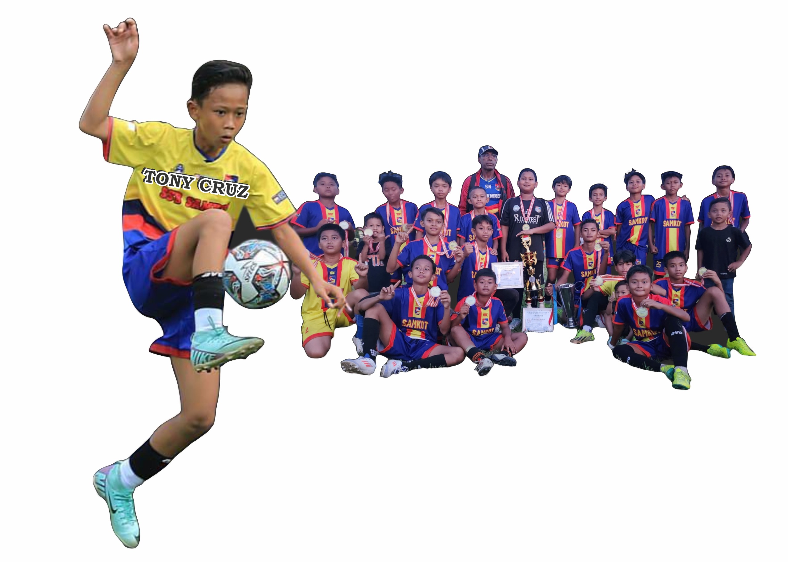 Tonny Cruz berhasil membawa SSB Samkot Juara 1 dan Top Score di Liga Bocah Regional Kalimantan Timur.