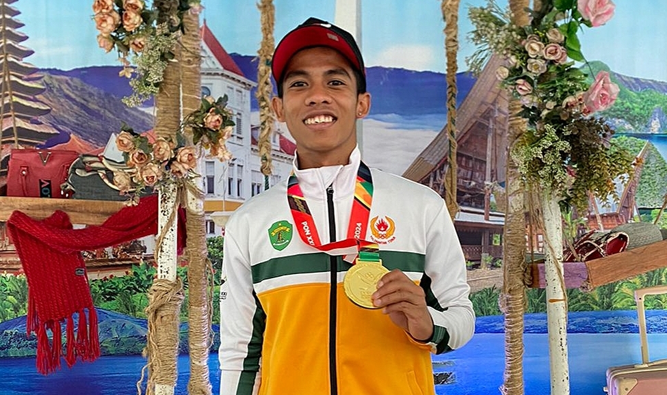Rizal &ldquo;Dzumafo&rdquo; Feriyadi, dari Balap Liar ke Panggung Prestasi PON XXI Aceh-Sumut 2024.