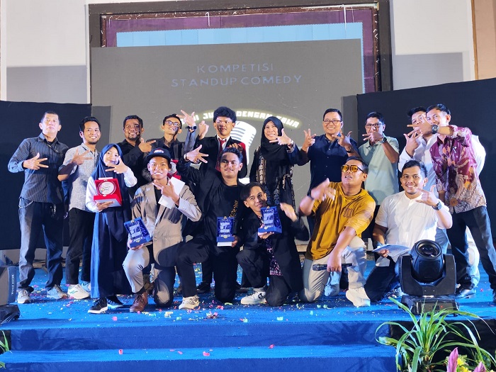 LUCU TERUS: Komunitas Stand Up Indo Paser menggelar puncak Grand Final Jawara Tawa 3 pada Jumat (27/9/2024).
