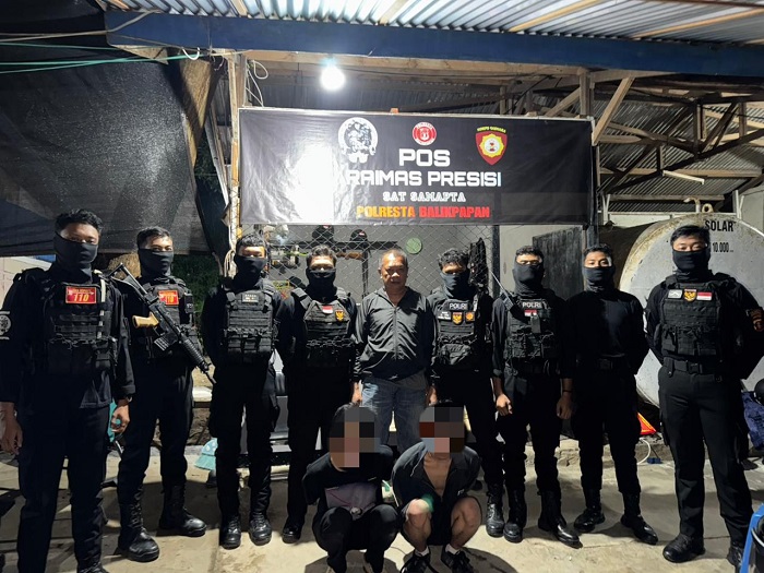 TERCIDUK: Polisi lakukan patroli menemukan remaja sedang berkumpul dan ditemukan satu paket narkotika jenis tembakau sintesis di kawasan Mekar Sari, Balikpapan Tengah.