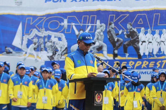 BERSYUKUR: Kepala Dinas Pemuda dan Olahraga (Dispora) Kaltim Agus Hari Kesuma tetap beri apresiasi atas raihan Kaltim di PON Aceh-Sumut.