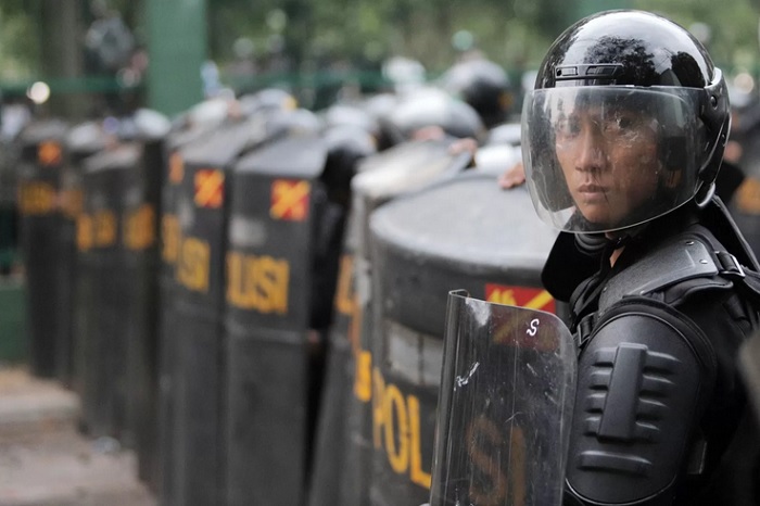 Ilustrasi. Ribuan personel disiapkan untuk mengamankan pelantikan anggota DPR RI 2024-2029.