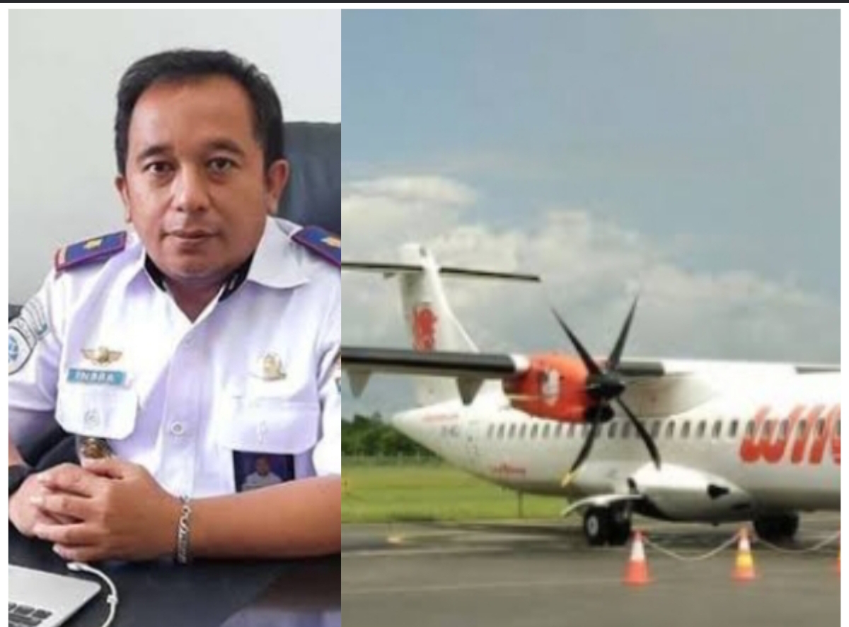 5 KALI: Penerbangan Wings Air rute Kubar-Balikpapan ditambah 5 kali seminggu (foto kanan). Kepala UPBU Melalan Kutai Barat Indra Rohman. (FOTO: IST)