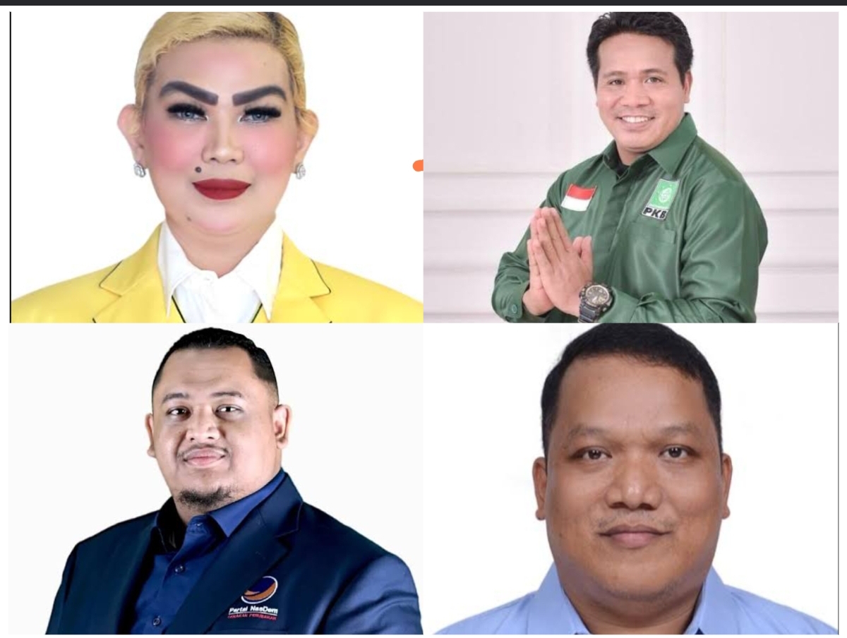 Sarifah Suraidah (atas kiri), Syafruddin (kanan atas), Nabil Husein Said Amin Alrasyd  (kiri bawah) dan Edy Oloan Pasaribu. (FOTO: IST)