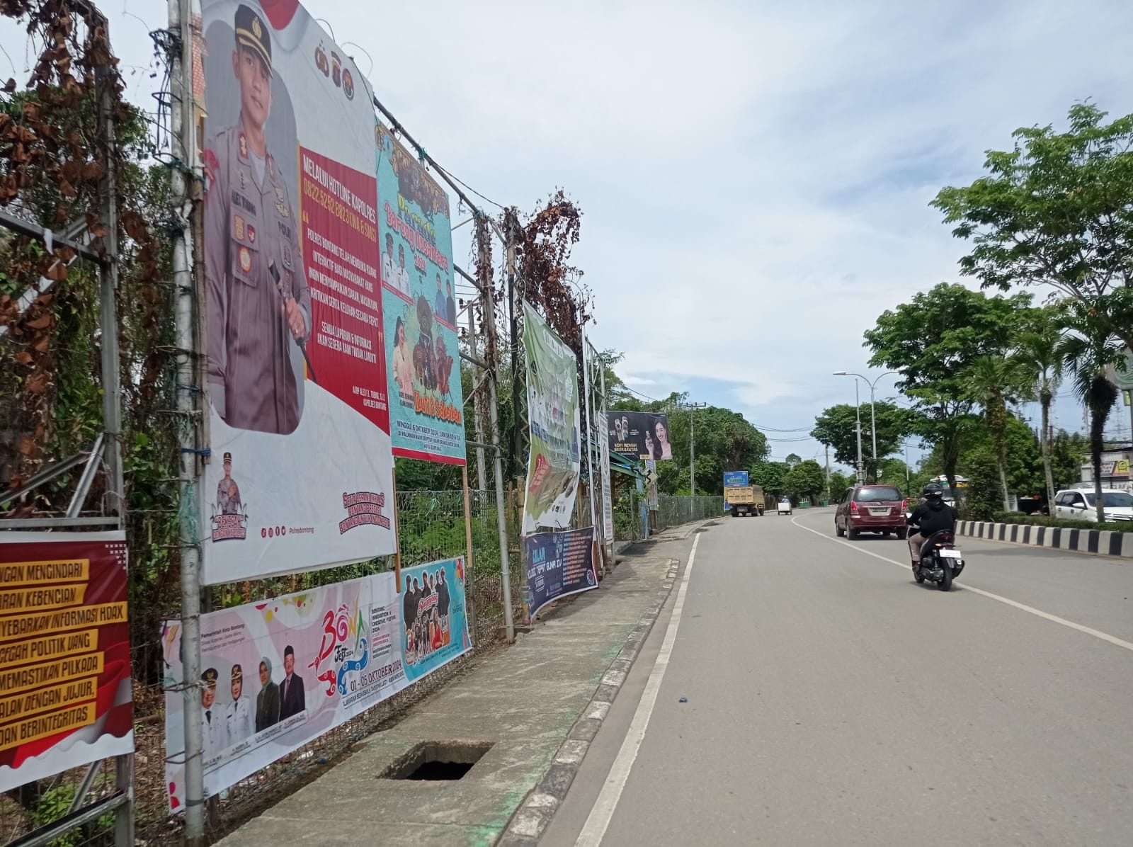 BELUM OPTIMAL: Pendapatan yang diraup Pemkot Bontang dari pajak reklame diprediksi tidak mencapai target di akhir tahun.
