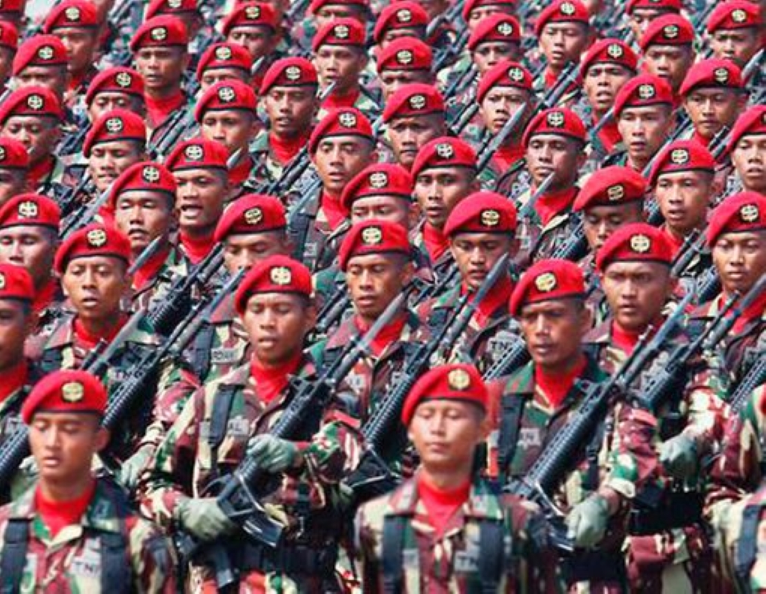 Ilustrasi. Tentara Nasional Indonesia melaksanakan apel.