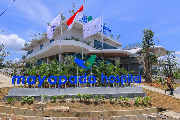 Sekitar 20 persen dari luas lahan Mayapada Hospital Nusantara dijadikan area hijau untuk membantu percepatan kesembuhan pasien. (FUAD MUHAMMAD/KALTIM POST)