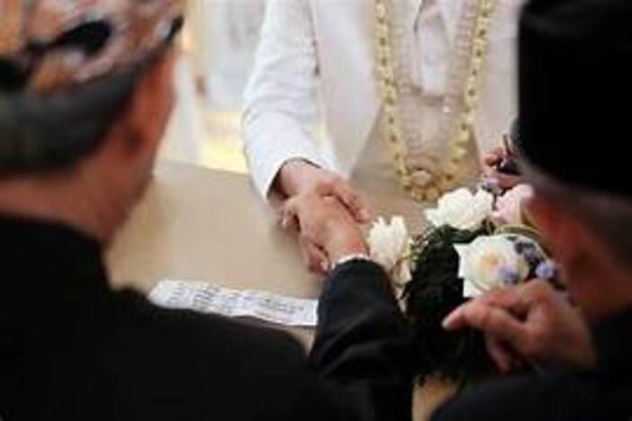 Ilustrasi akad nikah.