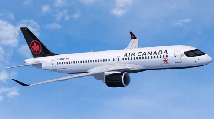 Ilustrasi pesawat Air Canada.