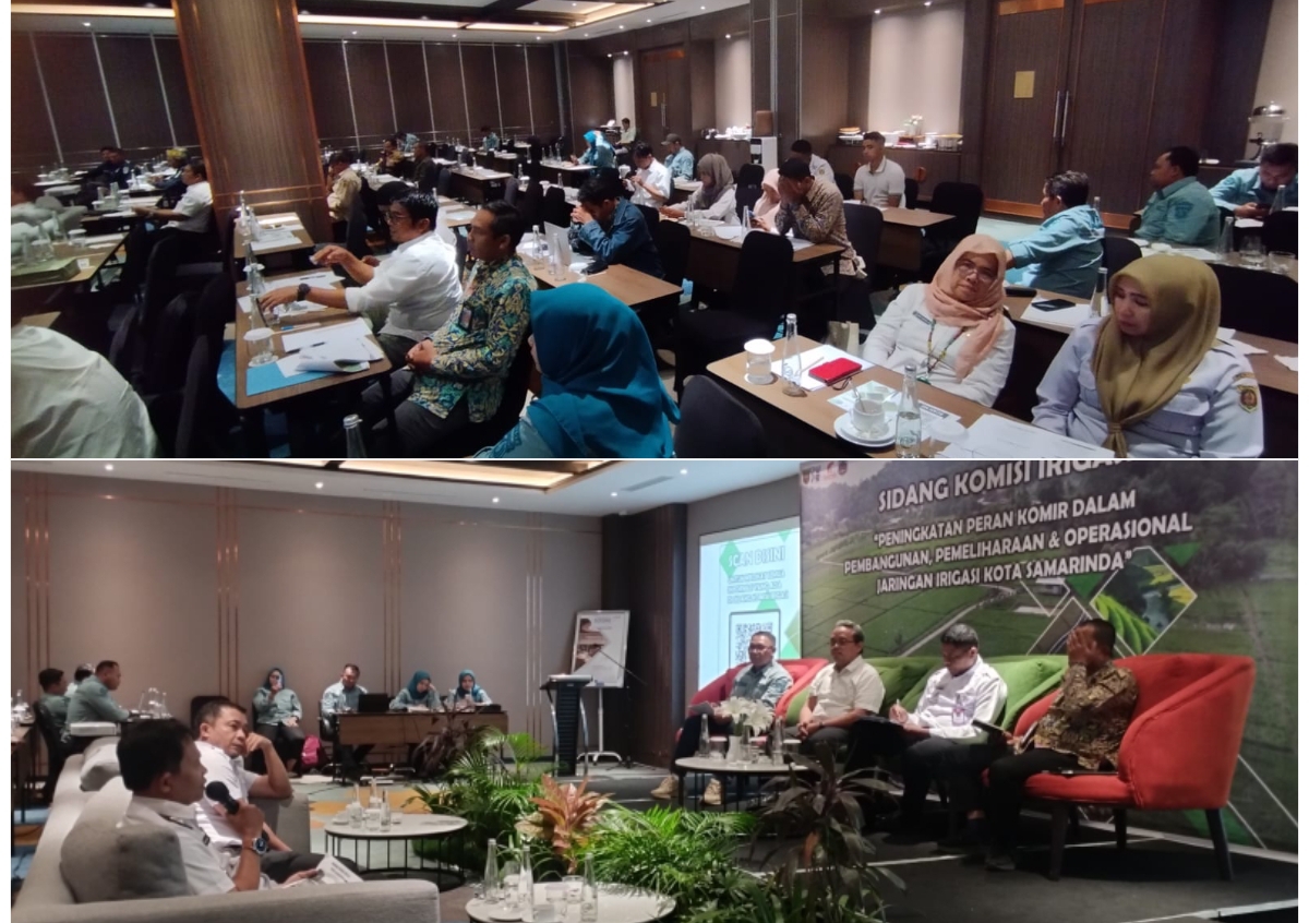 LINTAS SEKTORAL: Para peserta kegiatan rapat pleno Komisi Irigasi Kota Samarinda di Hotel Fugo Samarinda, Rabu (16/10). (FOTO: DENNY SAPUTRA)