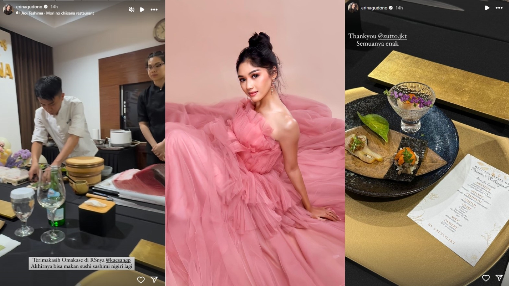 FLEXING: Erina Gudono, istri Kaesang Pangarep, kembali bikin heboh.