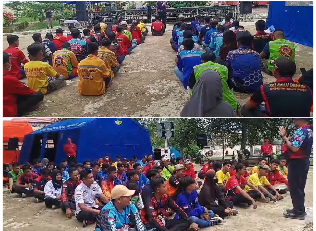 PERTAMA: Jambore relawan Damkar pertama kali digelar di Indonesia, yakni tepatnya berlangsung di Samarinda. (FOTO/ITS)