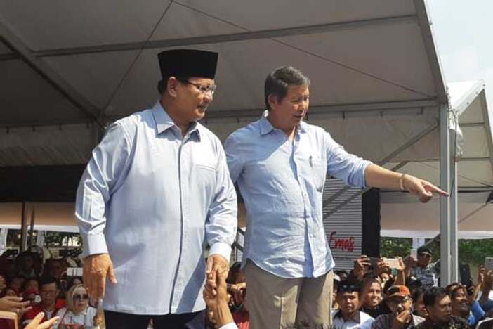 Prabowo Subianto dan sang adik Hashim Djojohadikusumo.