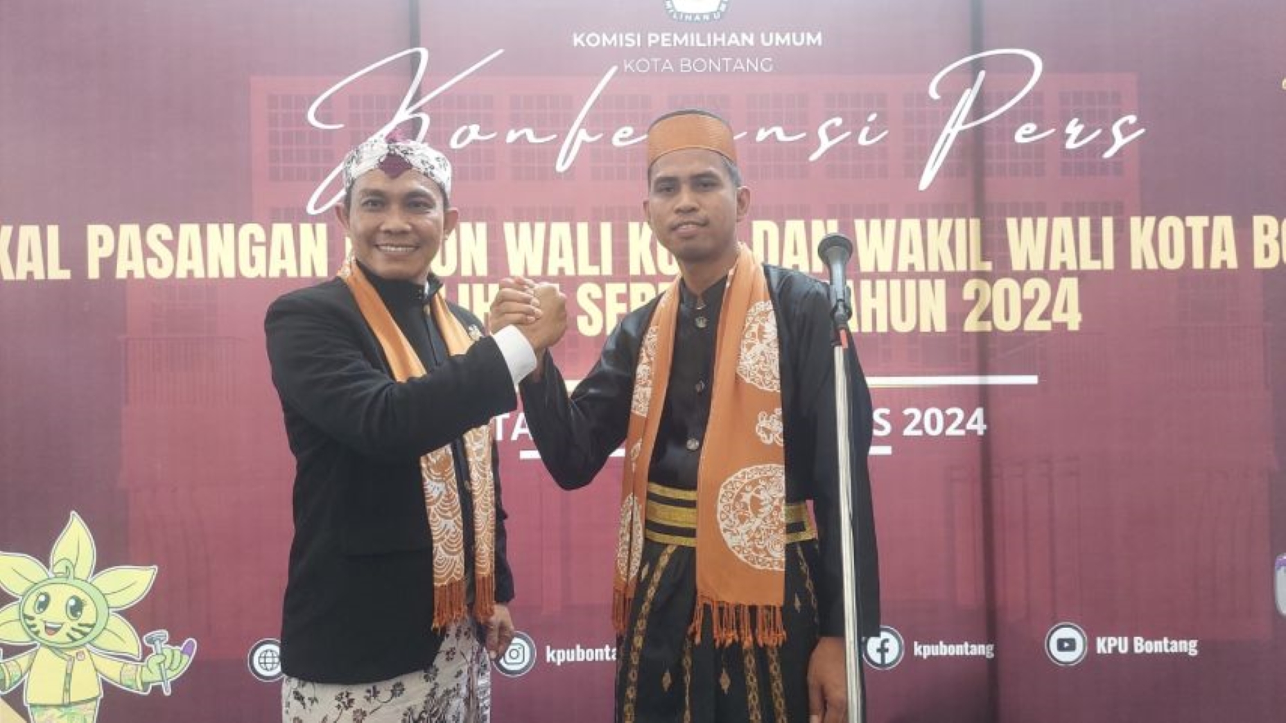 Sutomo Jabir dan Nasrullah, pasangan nomor urut 2 di Pilkada Bontang yamg memiliki harta Rp 1.7 miliar.