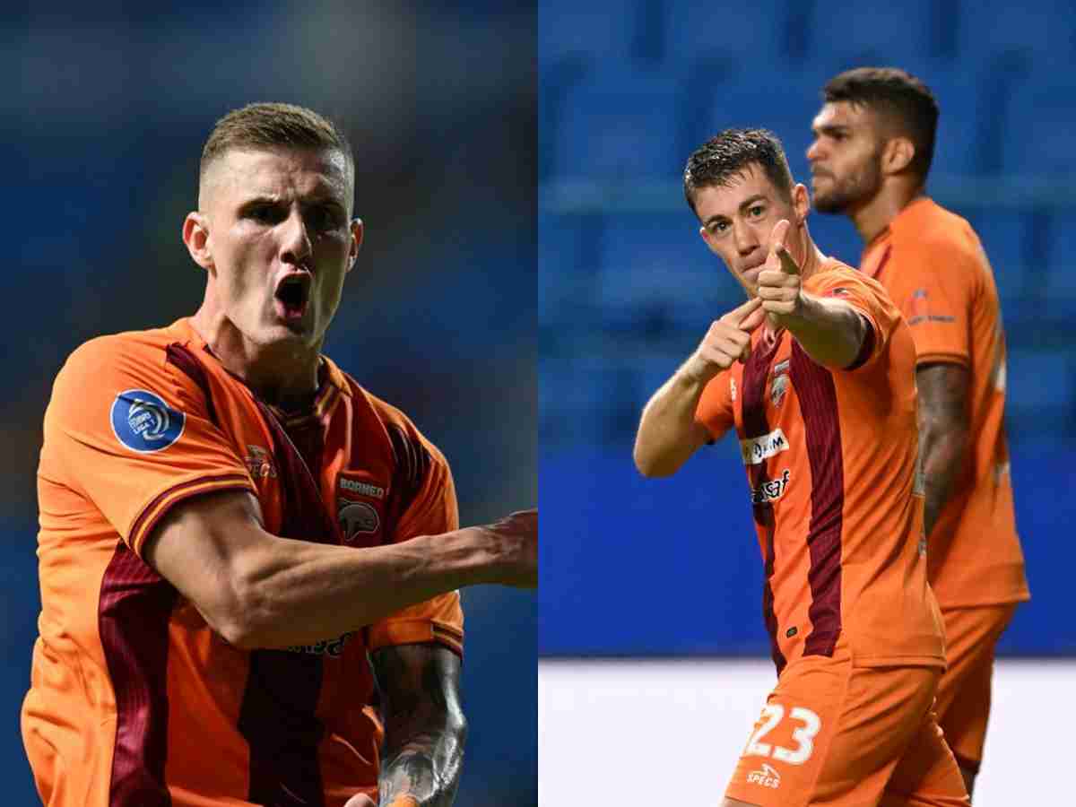 Borneo FC sukses rebut puncak klasemen Liga 1 usai membantai PSBS Biak 3-0. Mariano Peralta dan Leo Gaucho menjadi duo aktor kemenangan Pesut Etam. (Foto: Borneo FC Media)