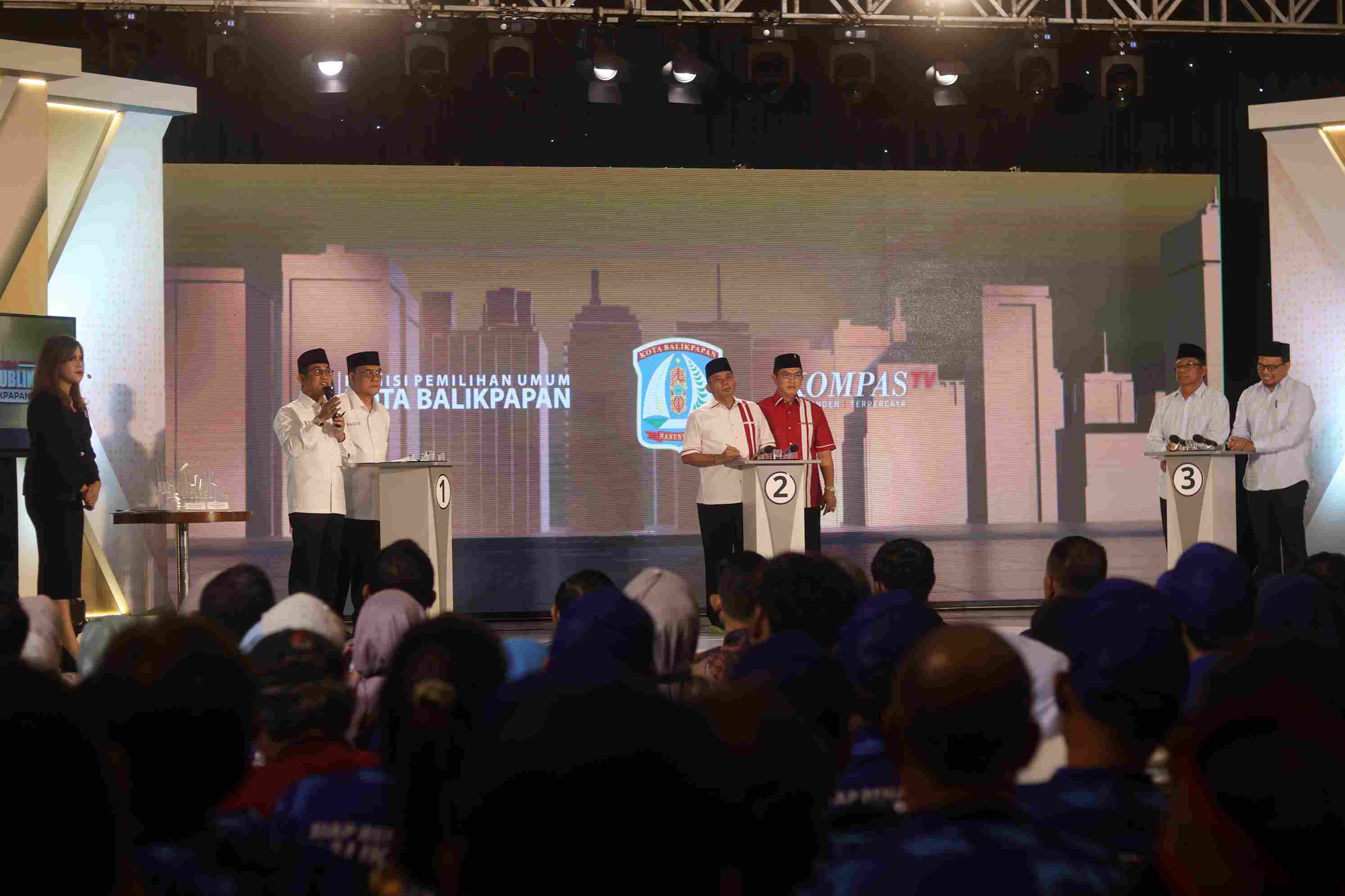 Debat Publik Pilkada Balikpapan yang berlangsung 23 Oktober 2024. (Foto: Anggi/KP)