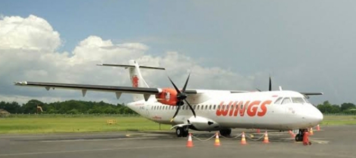 PENERBANGAN: Wings Air kini terbang 5 kali seminggu di Bandara Melalan, melayani rute Melak-Balikpapan. (FOTO: IST)