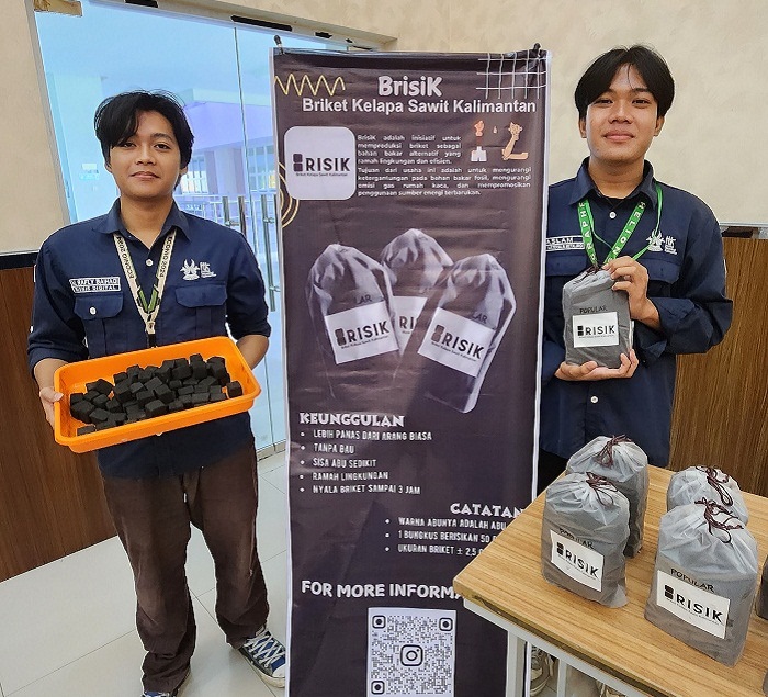 INOVASI: BrisiK bisa menggantikan arang. Selain ramah lingkungan, produk ini tanpa bau dan sisa abu yang dihasilkan sangat sedikit.