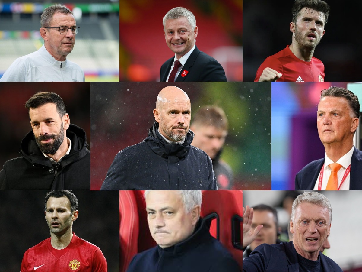 Man Utd sudah lima kali ganti pelatih sejak era Sir Alex Ferguson. Sedangkan lainnya adalah interim atau karteker.