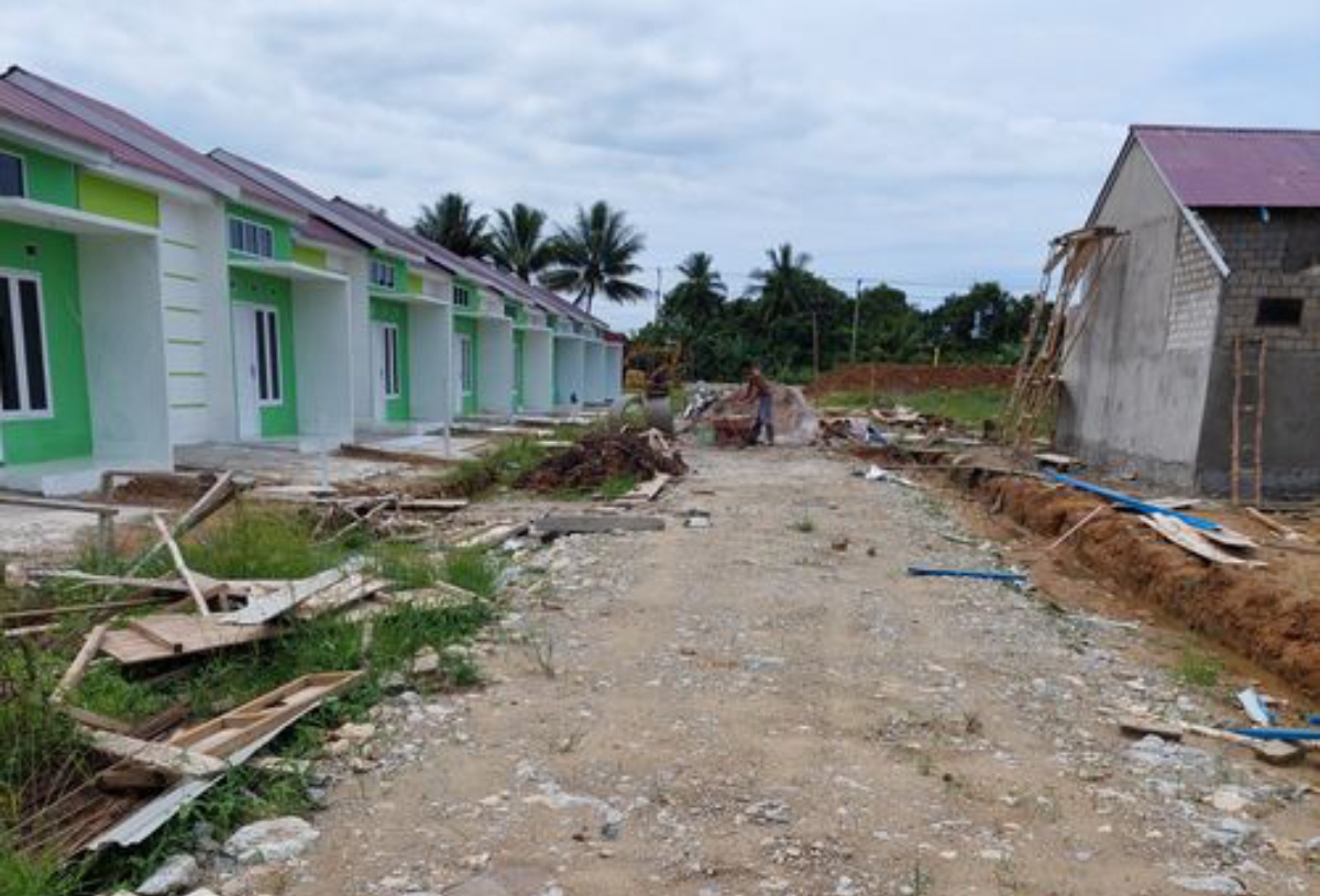 HARGA TERJANGKAU: Deretan rumah subsidi yang ada di Kabupaten PPU. Rumah impian untuk warga Kaltim yang ingin tinggal di IKN. (FOTO: IST)