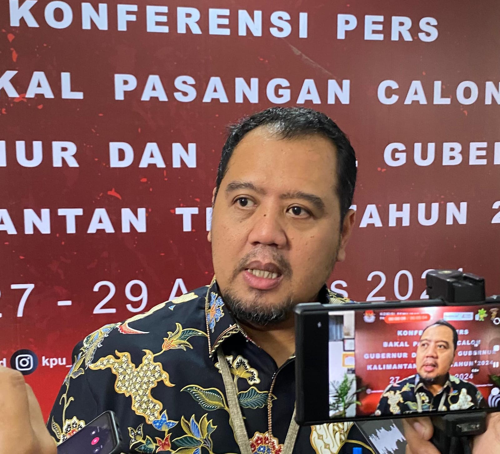 Ketua KPU Kaltim Fahmi Idris. (FOTO: BAYU)