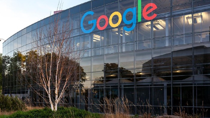 Ilustrasi kantor Google yang didenda Rusia.