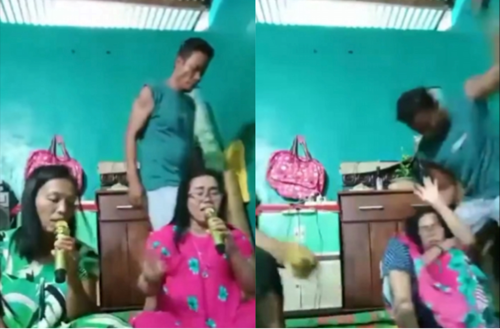 Suami tikam istri saat live karaoke lagu rohani.