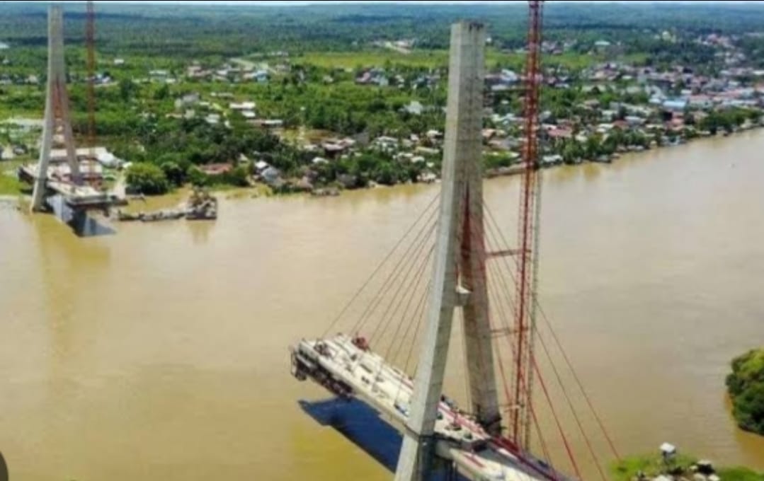 MANGKRAK: Jembatan ATJ Kutai Barat belum tersambung karena kelanjutannya pengerjaannya belum ada kepastian.