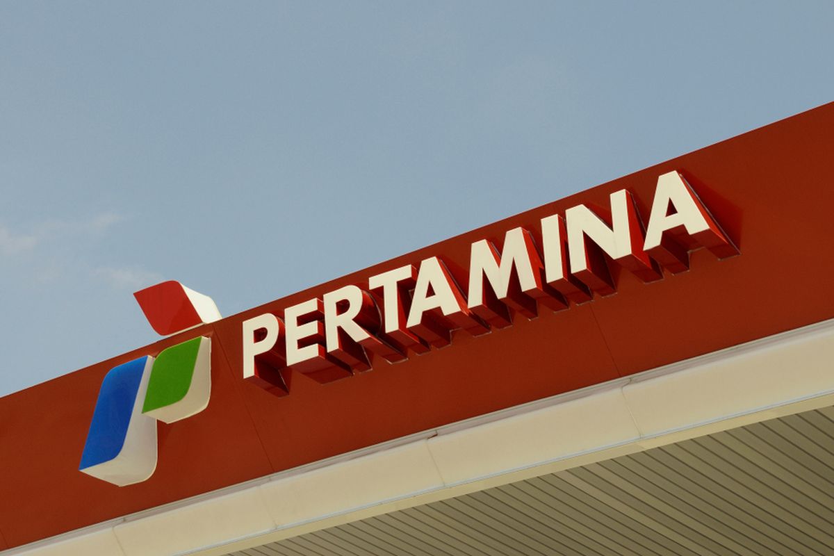 Ilustrasi logo Pertamina.