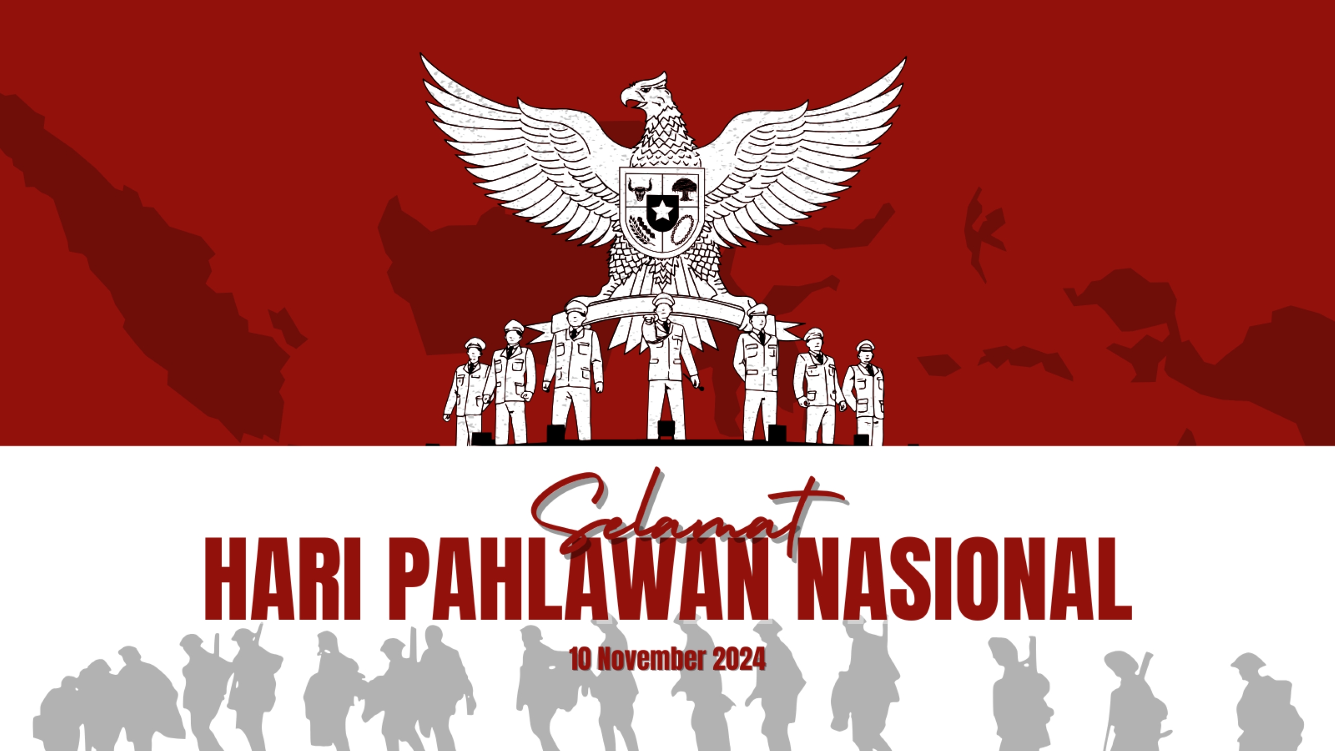 Contoh spanduk Hari Pahlawan 2024.