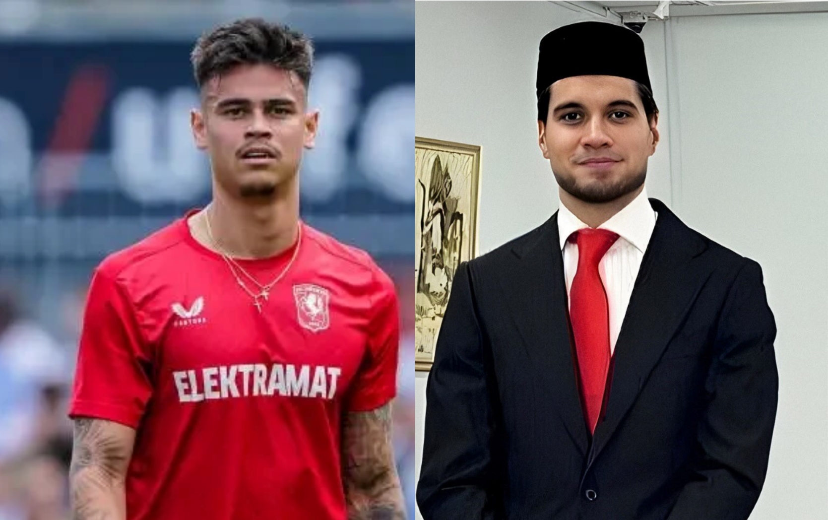 TIMNAS: Mees Hilgers (kiri) dan Kevin Diks.