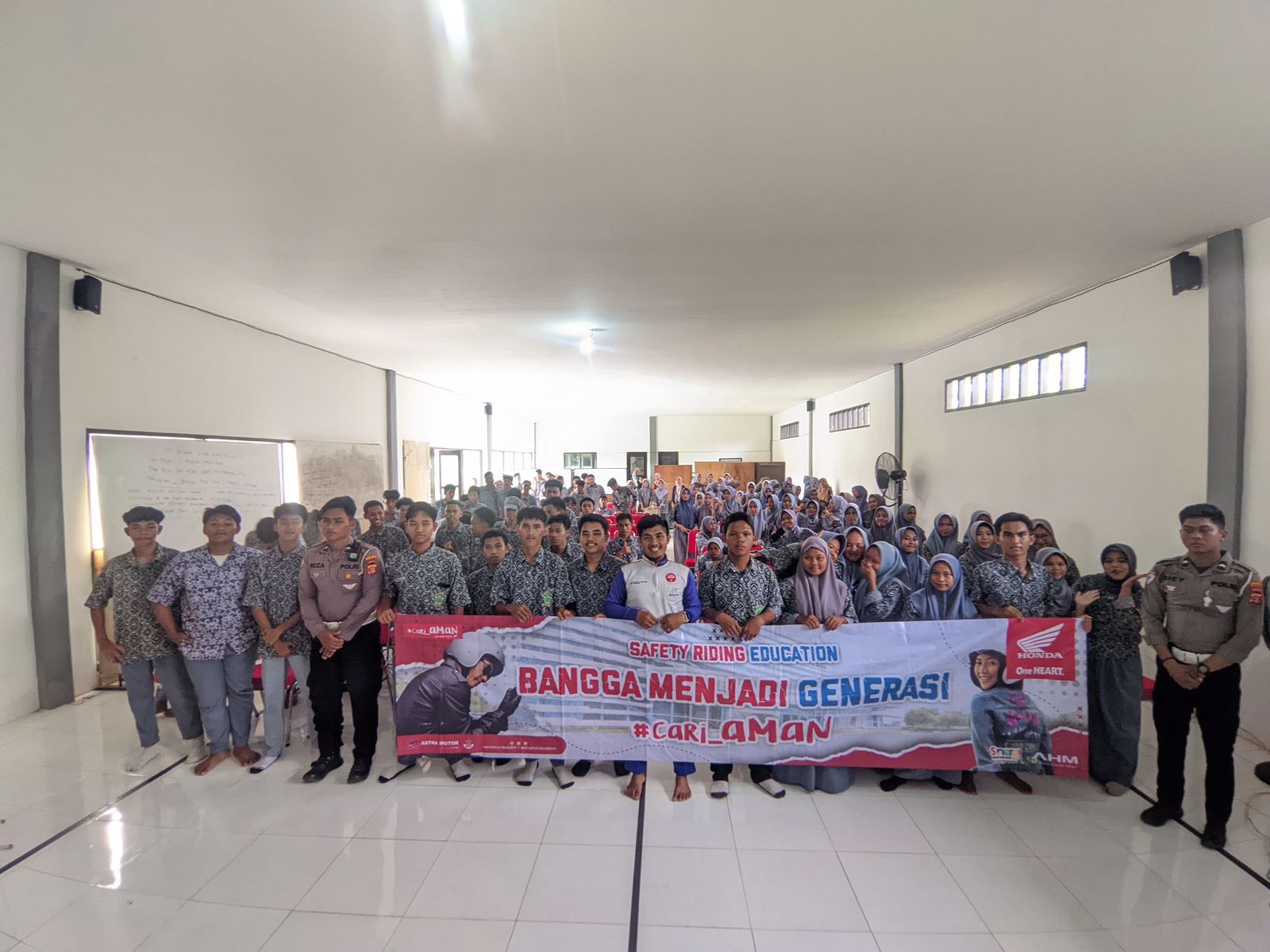 RUTIN: Kampanye keselamatan dari Astra Motor Kaltim 1 sudah menjadi program rutin yang diadakan bagi masyarakat dengan berbagai kalangan terutama bagi pelajar.