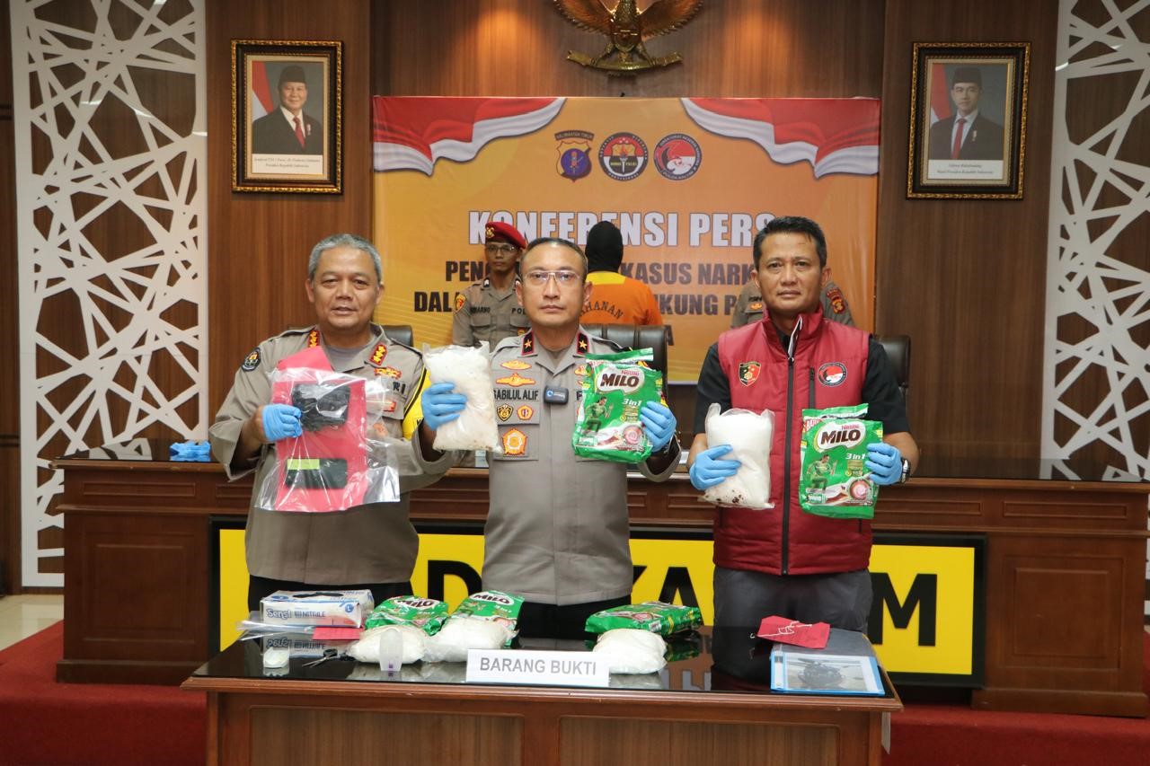 SABU : Narkoba jenis sabu sebanyak 5 kilogram disita Polda Kaltim. Tersangka merupakan jaringan lintas provinsi.