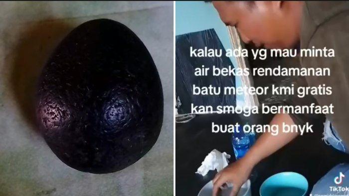 Warga Banjarmasin, Kalimantan Selatan, ngaku dapat batu meteor.