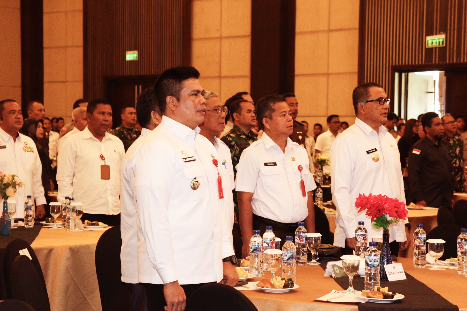 KOORDINASI: Pjs Bupati Kukar Bambang Arwanto saat menghadiri rakor FKPD Provinsi Kaltim di Balikpapan.