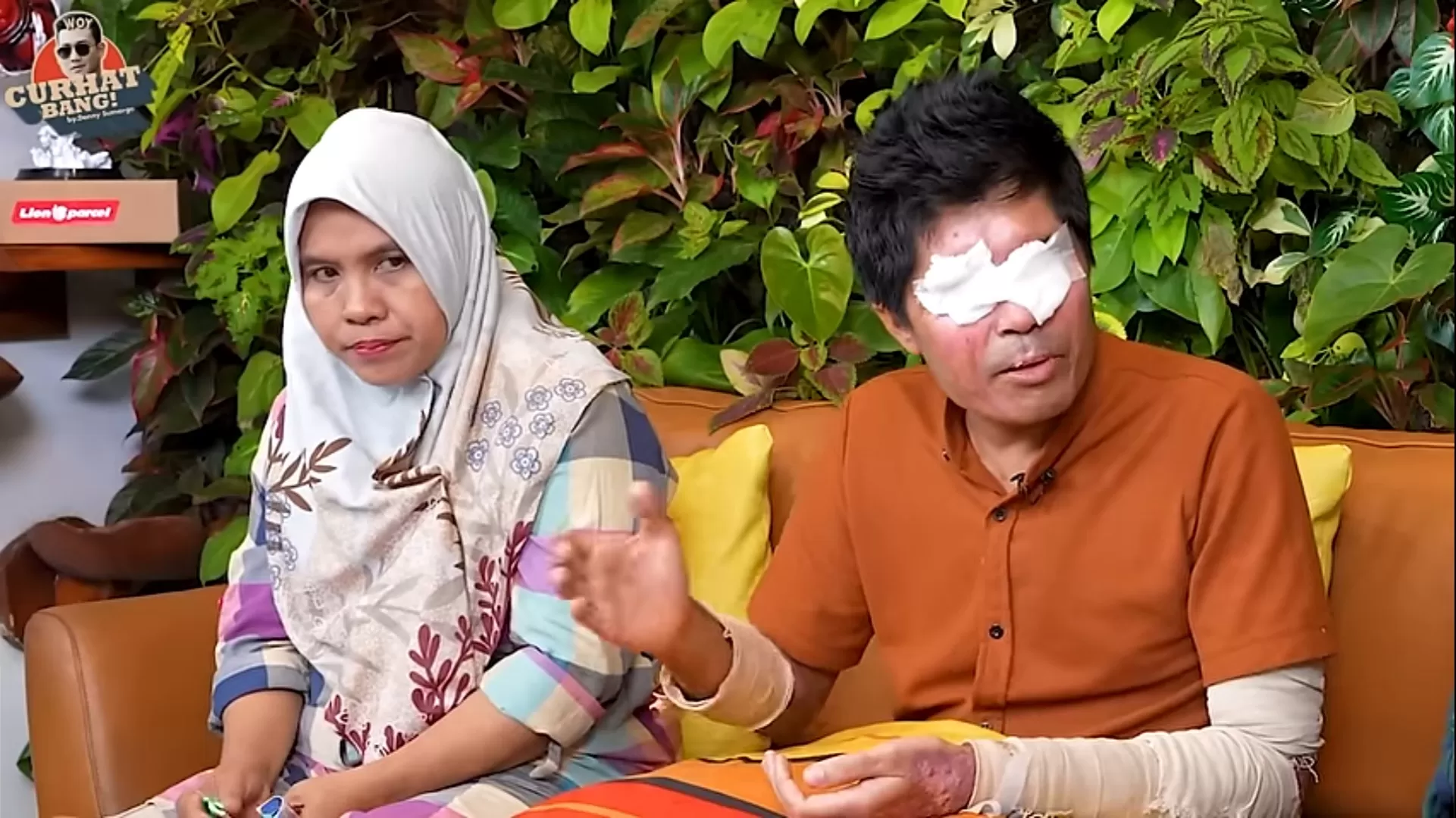 Agus Salim, korban penyiraman air keras dan wawa.