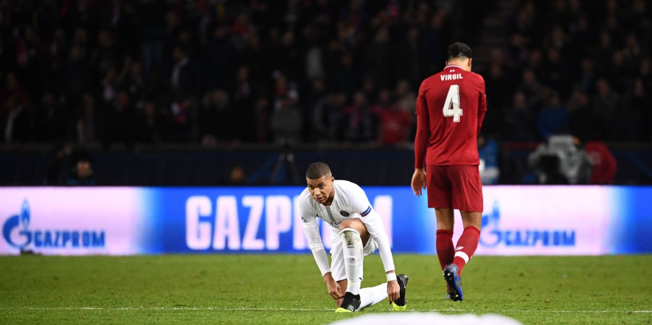 Bek Liverpool Virgil van Dijk akan berhadapan dengan Kylian Mbappe yang musim ini membela Real Madrid.