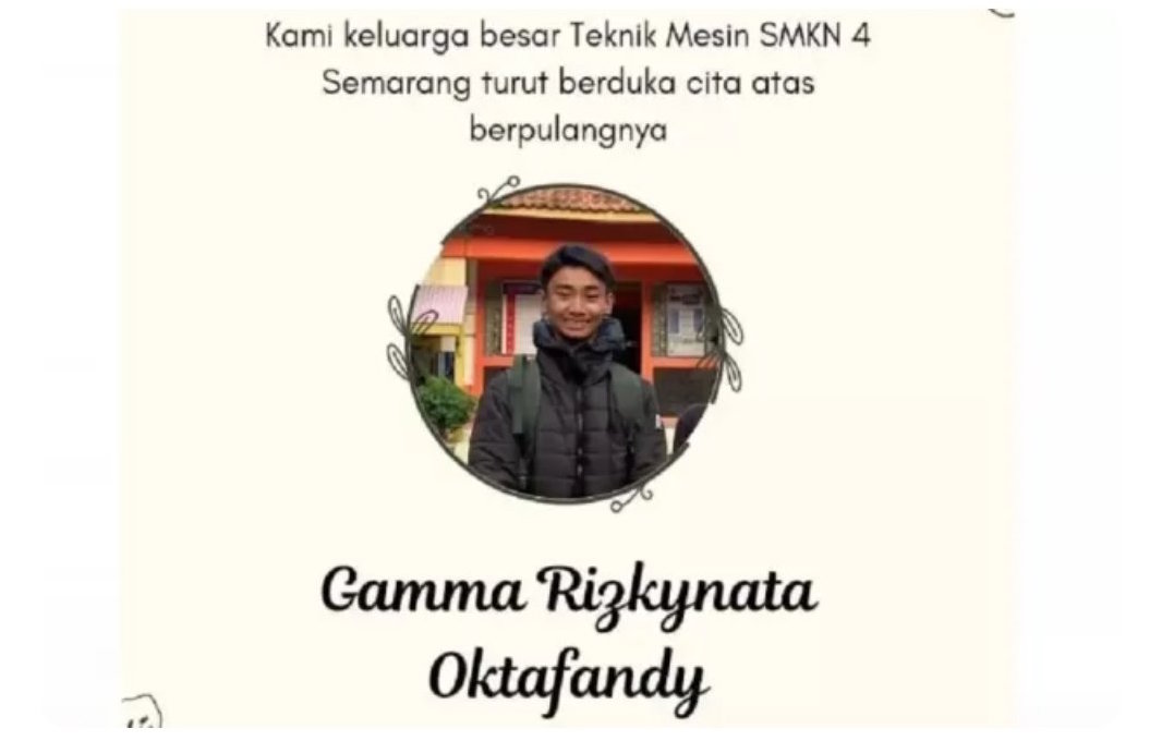 Pelajar yang jadi korban penembakan polisi di Semarang.