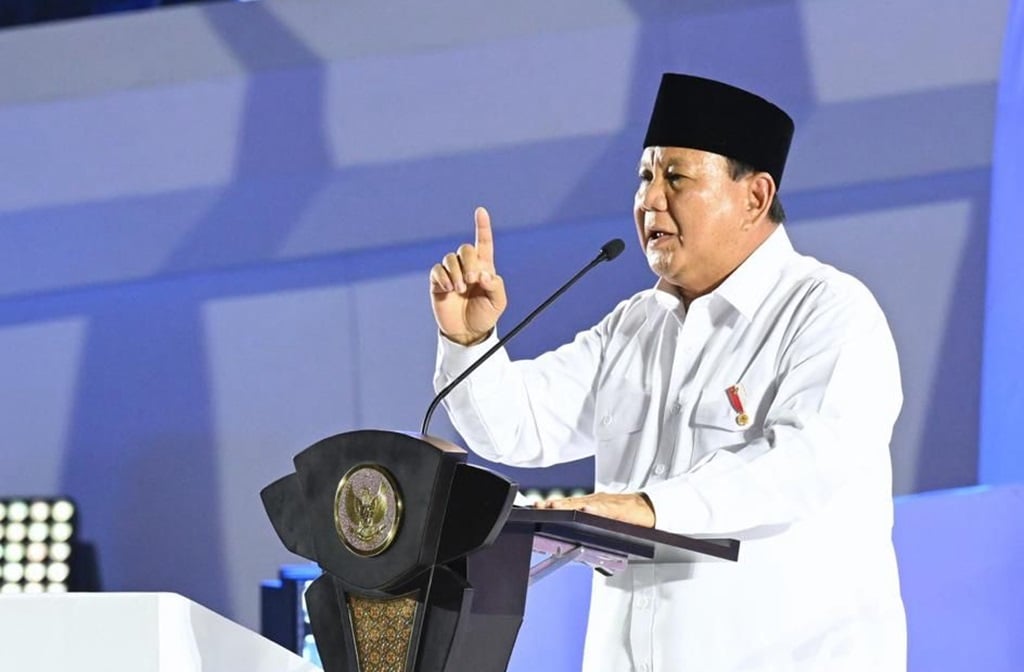 Presiden Indonesia Prabowo Subianto.