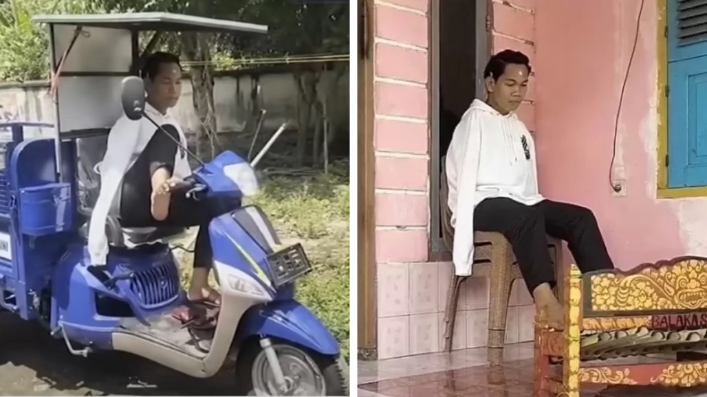 Kemampuan Agus Buntung mengerjakan banyak hal dengan kakinya, sebagai adaptasi motorik menggantikan fungsi tangan.