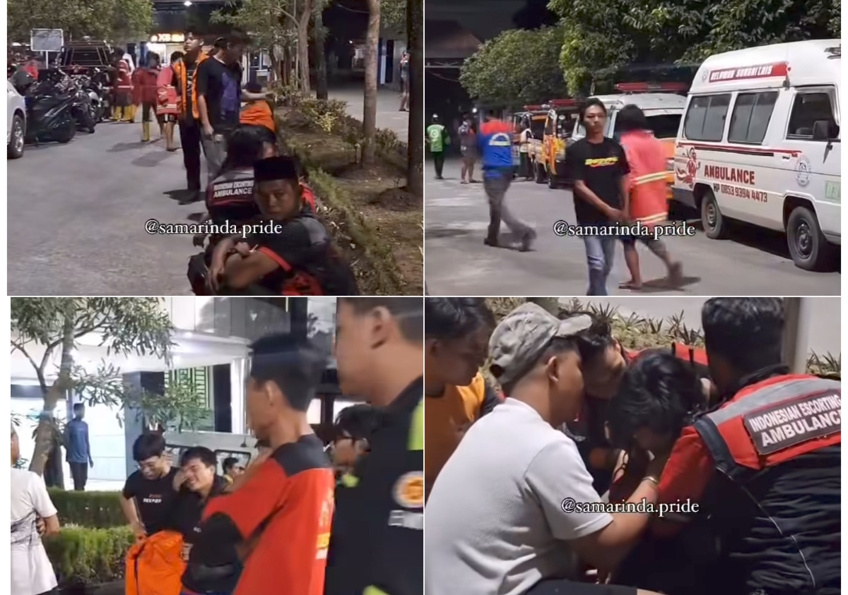 SAMARINDA BERDUKA: Relawan seluruh Samarinda tak kuasa menahan duka yang mendalam seusai mengetahui tiga rekannya dari GMS meninggal dunia dalam kecelakaan. (FOTO: IST)