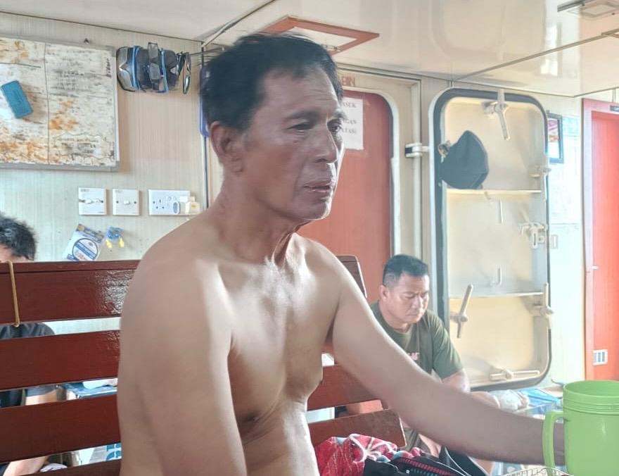 SELAMAT: Kapten kapal yang hilang di perairan Bontang akhirnya ditemukan, Senin (23/12) siang.