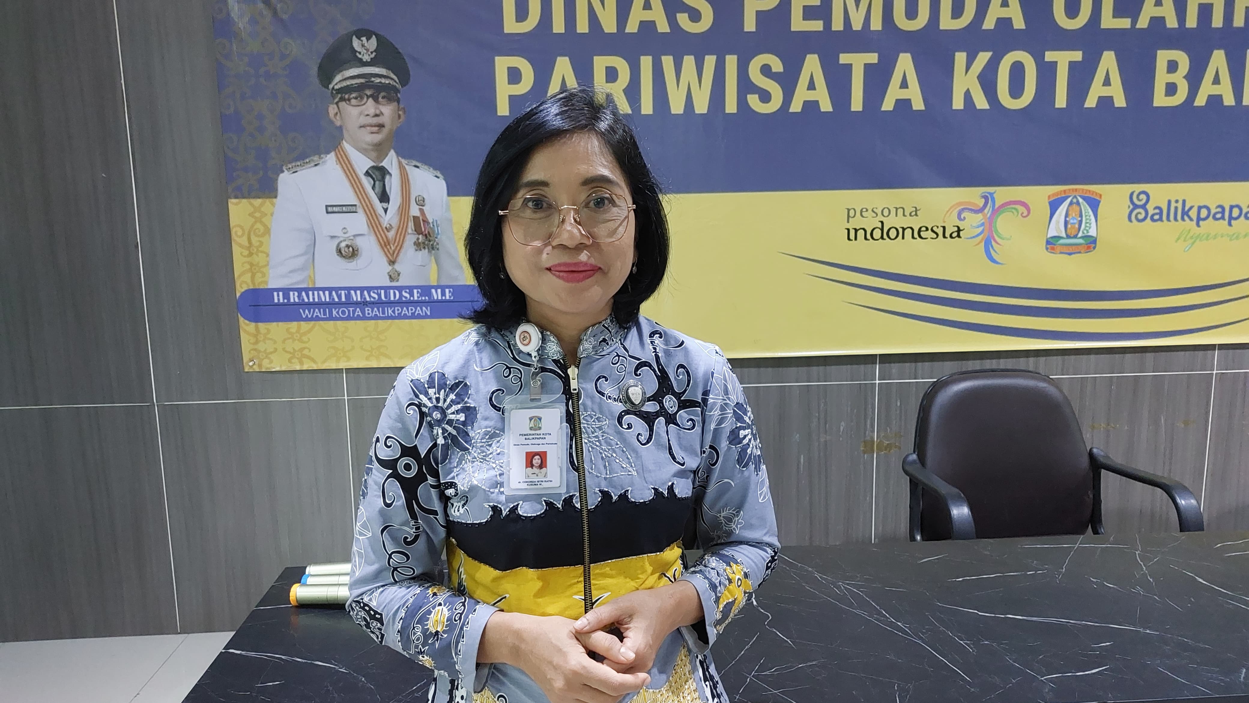 Kepala Dinas Pemuda Olahraga dan Pariwisata Balikpapan Cokorda Istri Ratih Kusuma