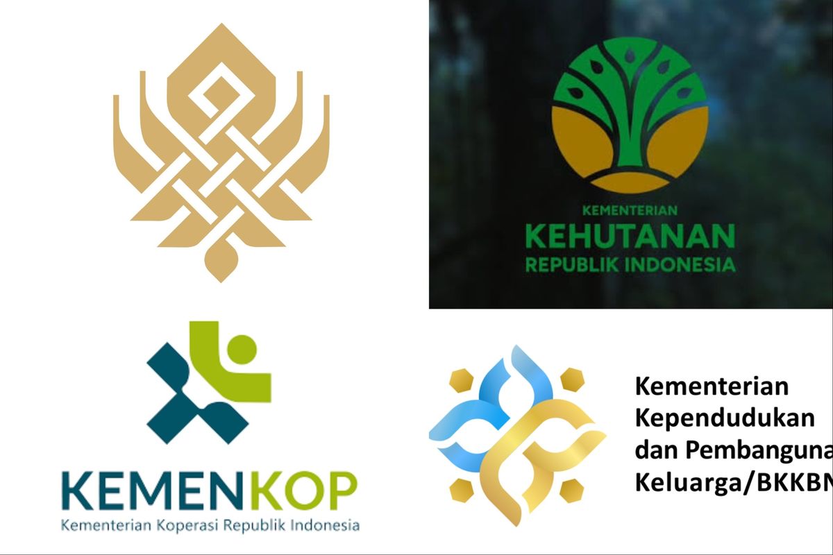 Logo baru kementerian di Kabinet Merah Putih.