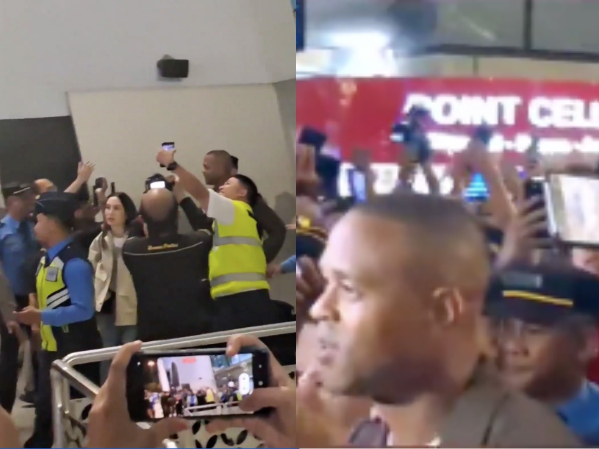 Patrick Kluivert tiba di Indonesia melalui Bandara Soekarno-Hatta. (Foto: Tangkapan layar)