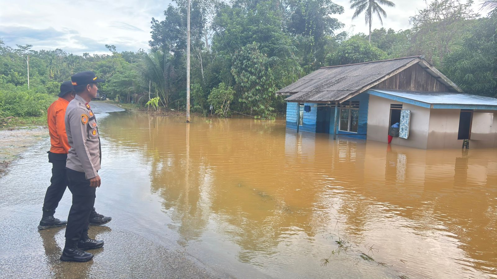 BANJIR LAGI: Desa Sukaraja dan Kelurahan Mentawir di Kecamatan Sepaku Kabupaten PPU menjadi langganan banjir ketika hujan deras turun.